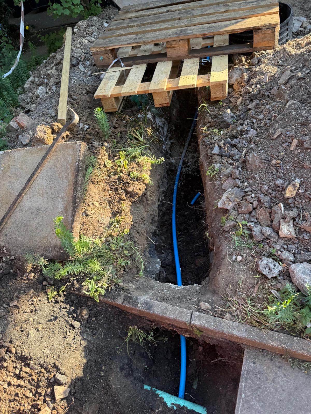 Moling project 3 — pipe connections at depth